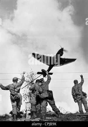 German Paratroopers near Moerdijk, 1940 Stock Photo