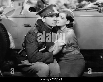 Fredric March and Norma Shearer in 'The Barretts of Wimpole Street', 1934 Stock Photo