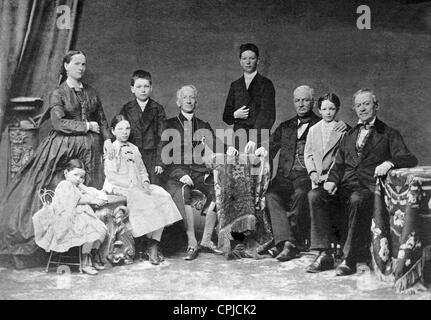 Pope Leo XIII with his family Stock Photo