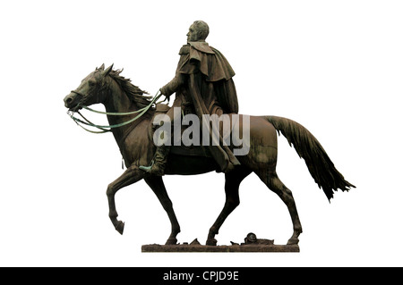 Equestrian statue of Simon Bolivar by Pietro Canonica Stock Photo