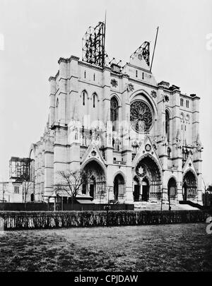 Cathedral of St. John the Divine in New York, 1935 Stock Photo