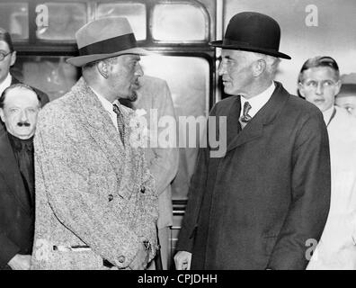 Dino Grandi and Sir John Simon in London, 1932 Stock Photo