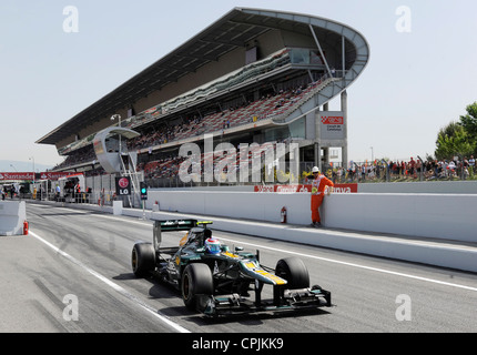 Witali (Vitaly) Petrow (Petrov) (RUS) im Caterham CT01 during the Formula One Grand Prix of Spain 2012 Stock Photo