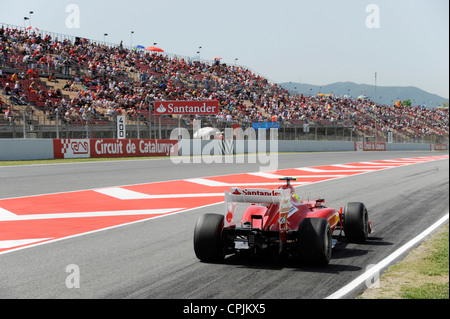 Felipe Massa (BRA) im Ferrari F2012 during the Formula One Grand Prix of Spain 2012 Stock Photo