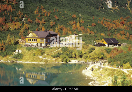 The mountain challet Chata pri Zelenom plese in High Tatras, Slovakia. Stock Photo