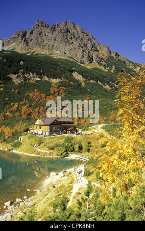 The mountain challet Chata pri Zelenom plese in High Tatras, Slovakia. Stock Photo