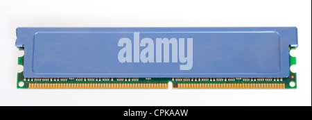 DDR memory module stick, photo on the white background Stock Photo