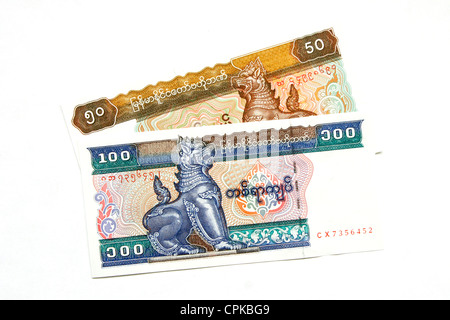 Currency of Myanmar (Burma) (kyat) Stock Photo