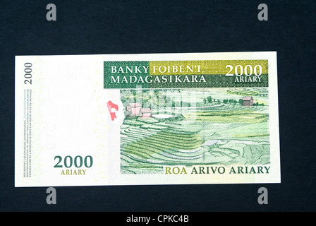 Currency of Madagascar (ariary) (reverse side) Stock Photo