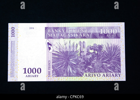 Currency of Madagascar (ariary) (reverse side) Stock Photo