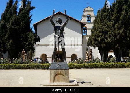 San Juan Bautista Mission, San Juan Bautista, California Stock Photo