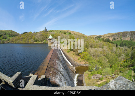 Pen-y-Garreg dam and reservoir in the Elan Valley, Powys Wales UK. Stock Photo