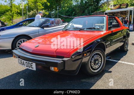 1985 or 1986 Fiat X1/9 mid engined sports car Stock Photo