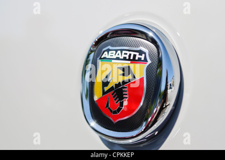 Fiat Abarth Badge Stock Photo