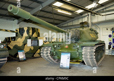 M103A2 tank / M103 A2 heavy (Cold War era) tank exhibited / exhibit on display at The Tank Museum, Bovington, Dorset. UK. Stock Photo