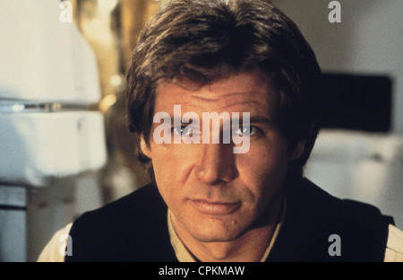 A colour portrait of the film star Harrison Ford pictured in Los Angeles in 1983. He is appearing as Hans Solo. Stock Photo