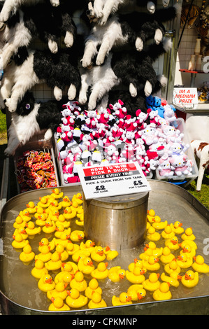Hook A Duck Fairground Stall With Prizes Including Toys And Goldfish 