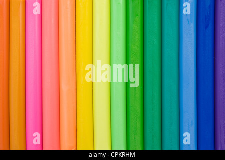 vivid background made from colorful clay sticks Stock Photo