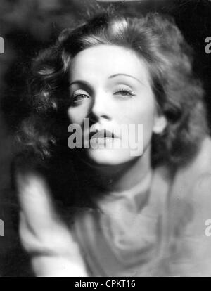 German-American actress Marlene Dietrich (Dec. 12, 1901 - May 6, 1992) Born in Berlin and died in Paris. Picture taken in 1934. Stock Photo