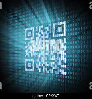 Pixeled barcode illustration Stock Photo - Alamy