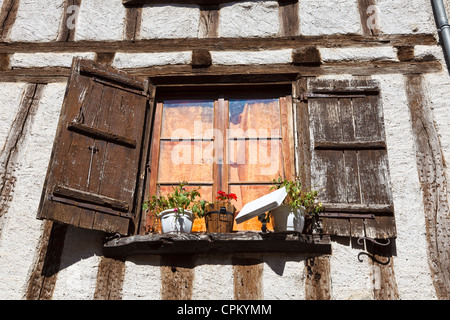 Window with shutters in France Stock Photo