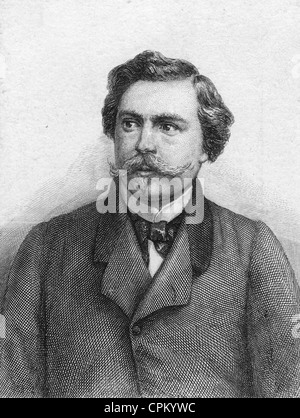 Jules de Goncourt, around 1860 Stock Photo