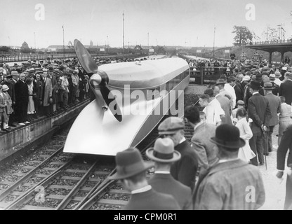 Rail Zeppelin of the Imperial Railway, 1930 Stock Photo