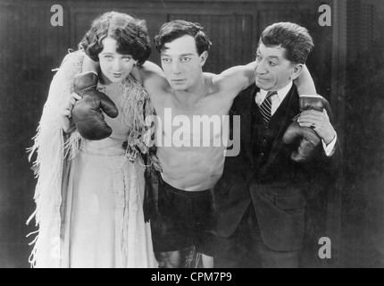Buster Keaton the boxer, 1926 Stock Photo