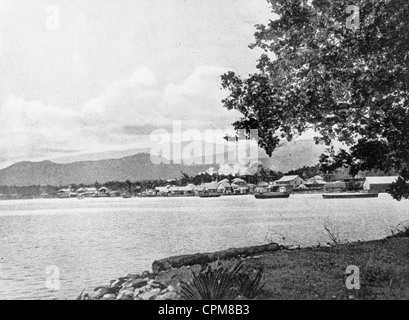 Apia at Samoa, around 1900 Stock Photo