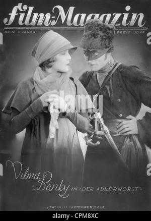 Rudolph Valentino and Vilma Banky in 'The aerie', 1925 Stock Photo