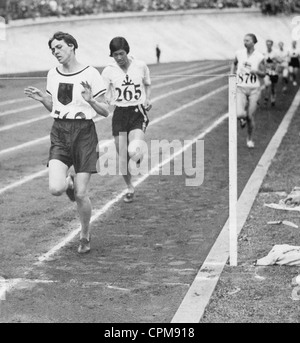 Lina Radtke-Batschauer wins in Amsterdam, 1928 Stock Photo