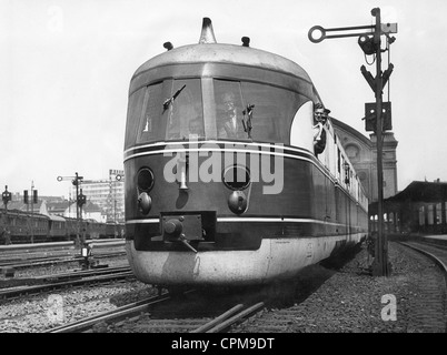 Express railcar of the Reichsbahn, 1930s Stock Photo