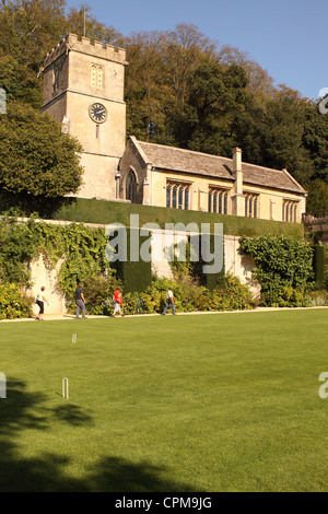 Dyrham St Peters is the local parish church - South Gloucestershire Stock Photo