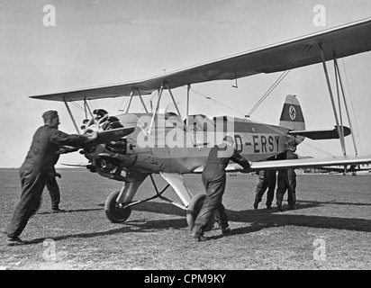 Training of pilots of the German Luftwaffe, 1939 Stock Photo