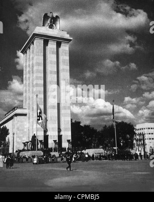 German Pavilion at the World Exhibition in Paris, 1937 Stock Photo