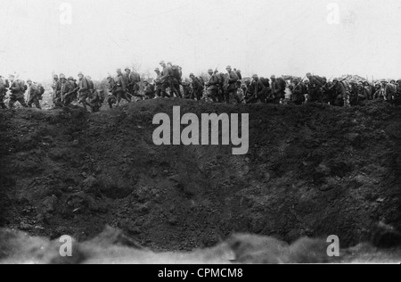 German soldiers during the offensives on the Western Front, 1918 Stock Photo