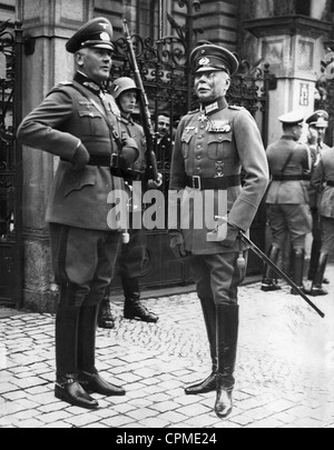 Werner von Blomberg with Hans von Seeckt, 1936 Stock Photo