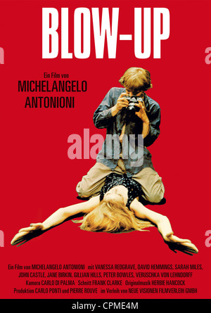 Blow-up  Year : 1966 UK Director : Michelangelo Antonioni  German poster  Palme d'Or at the  Festival de Cannes in 1967 Stock Photo