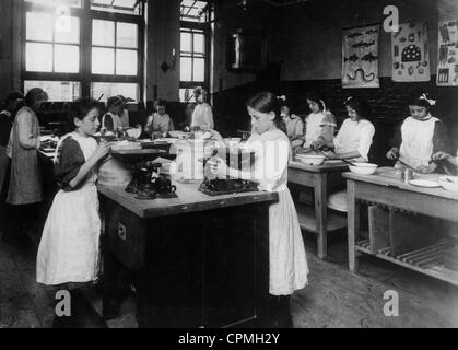 Servants school, circa 1900 Stock Photo