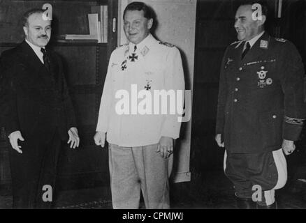 Vyacheslav Molotov, Hermann Goering and Karl Bodenschatz, 1940 Stock Photo