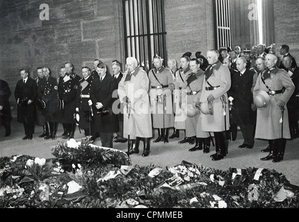 Hitler with Hindenburg on the Day of Commemoration of Heroes Stock Photo