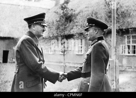 Adolf Hitler and Walther von Brauchitsch, 1941 Stock Photo