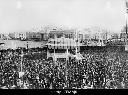 Crowds at the World Exhibition in Chicago, 1893 Stock Photo
