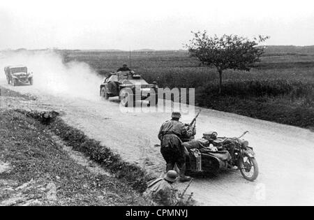 German armored reconnaissance vehicle on the Eastern Front, 1941 Stock ...