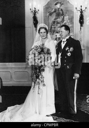 Hermann Goring with wife Emmy Goring, born Emmy Sonnemann, 1935 Stock Photo