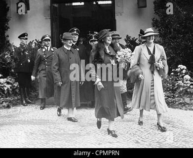 Hermann Goering and Emmy Goering with Miklos Horthy and his wife Magda Horthy, 1938 Stock Photo