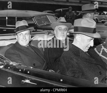 Prince Olav and Franklin Delano Roosevelt, 1939 Stock Photo