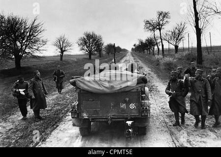 Reconnaissance unit of the Waffen-SS in Yugoslavia, 1941 Stock Photo