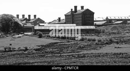 HMP Dartmoor.  Category C men's prison in Princetown high on Dartmoor in Devon. Picture by James Boardman. Stock Photo