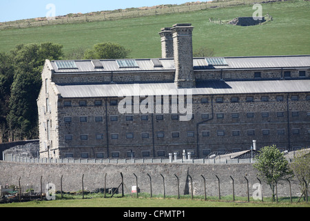 HMP Dartmoor.  Category C men's prison in Princetown high on Dartmoor in Devon. Picture by James Boardman. Stock Photo